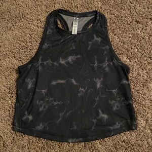 Marble designed workout top